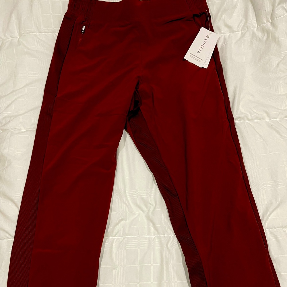 Athleta Red Jogger pants